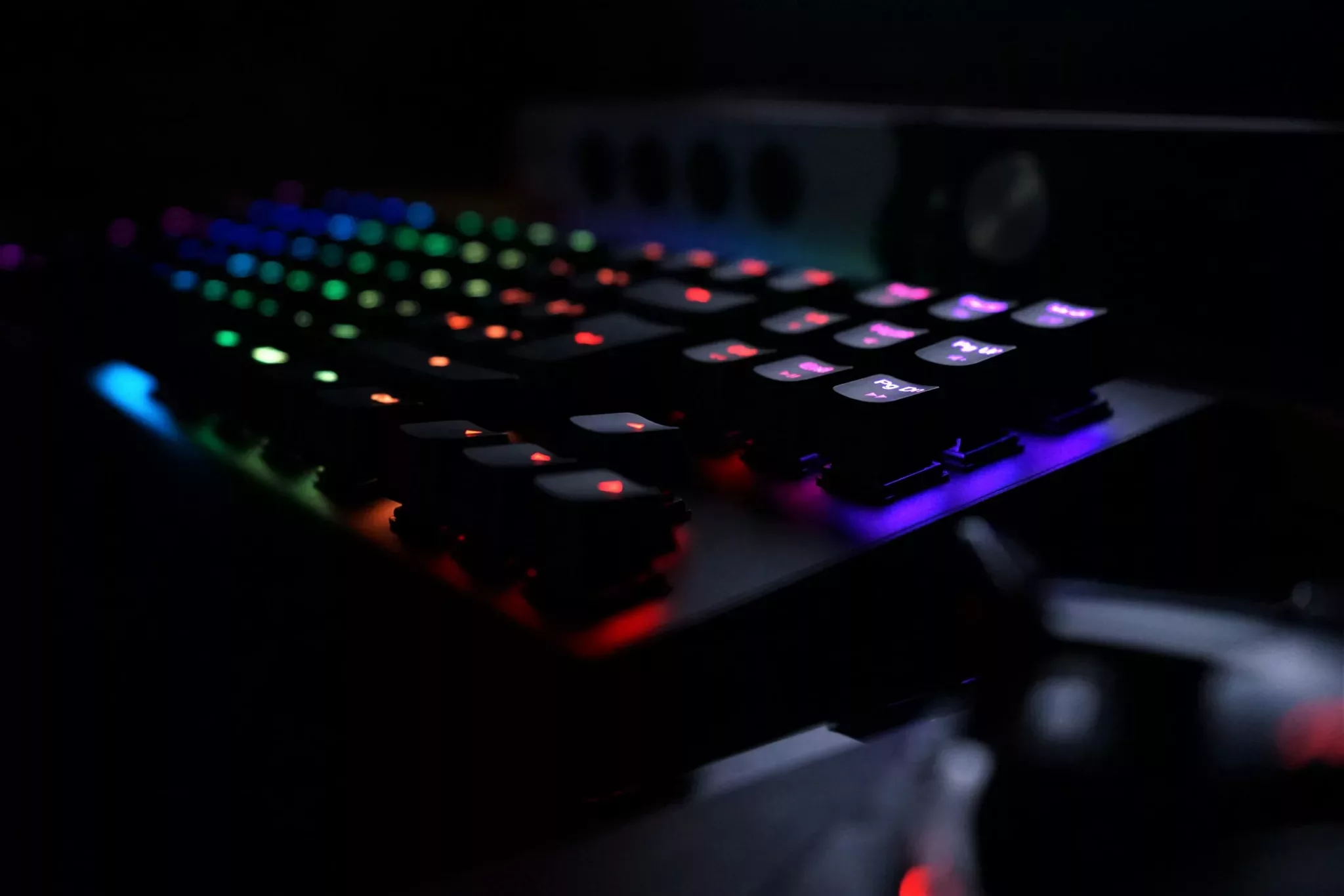 wooting one bookeh obscurité rgb