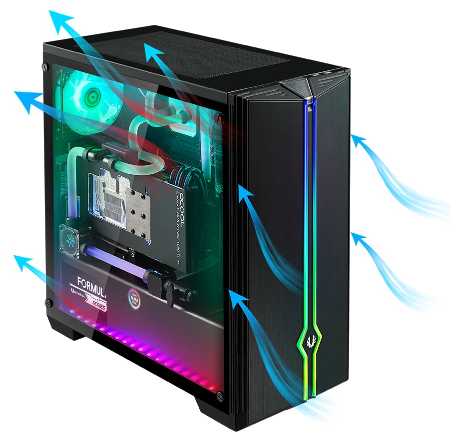 Airflow du BitFenix Saber