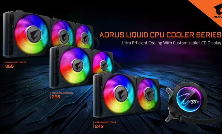 AORUS s'attaque au marché des AIO avec 3 modèles dotés d'un système de monitoring directe 1 gigabyte aorus liquid cpu cooler series jpg webp