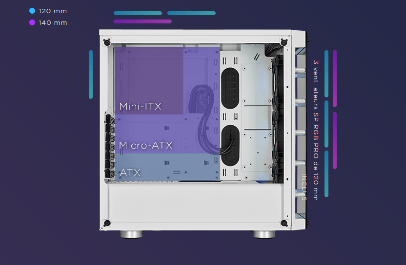 Corsair iCUE 465X RGB 3 screenshot 2019 09 18 botier connect atx moyen tour icue 465x rgb blanc 4