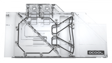 Les nouveaux waterblocks Alphacool se dévoilent ! 73 Eisblock Aurora Plexi GPX A AMD Radeon 5700 XT Sapphire Nitro 01
