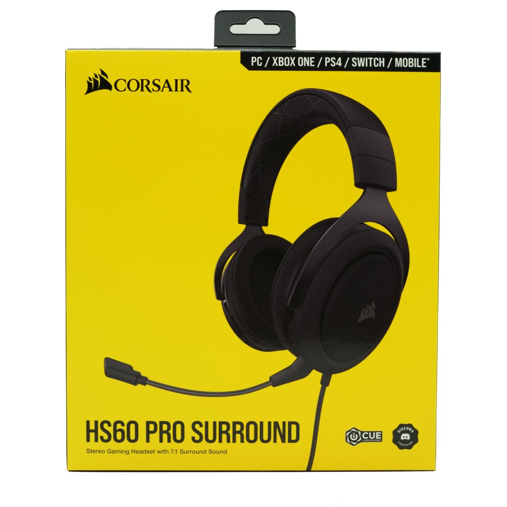 Corsair HS60 Pro Surround emballage