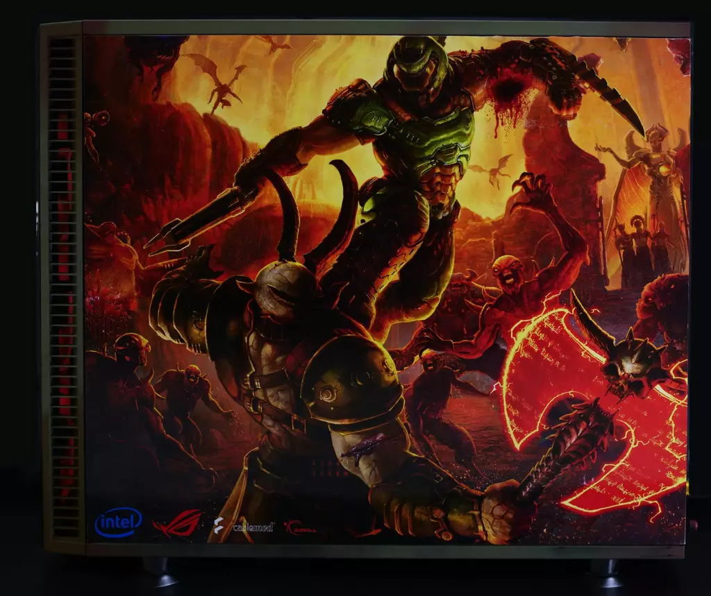 ASUS ROG Astral RTX 5080 DOOM Edition : une carte graphique collector entre hommage et démesure 7 Doom Eternal Mod Pause hardware 5 jpg webp