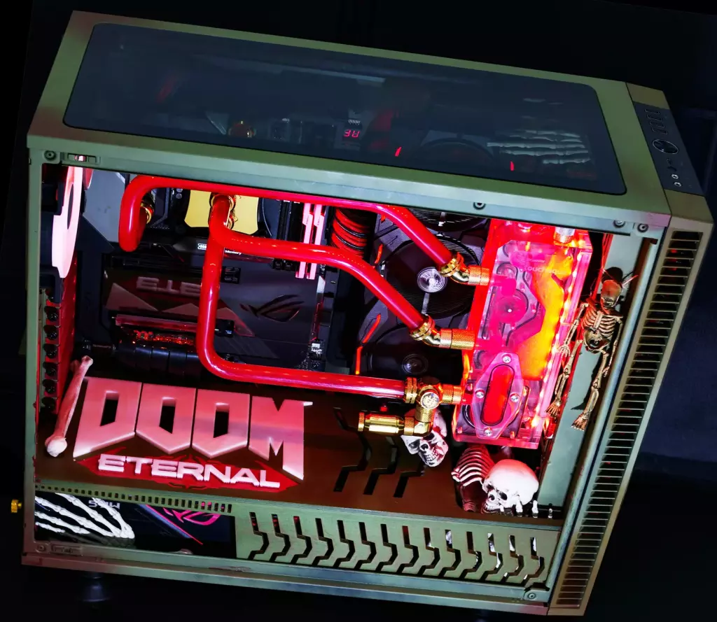ASUS ROG Astral RTX 5080 DOOM Edition : une carte graphique collector entre hommage et démesure 9 Doom Eternal Mod Pause hardware 8 jpg webp
