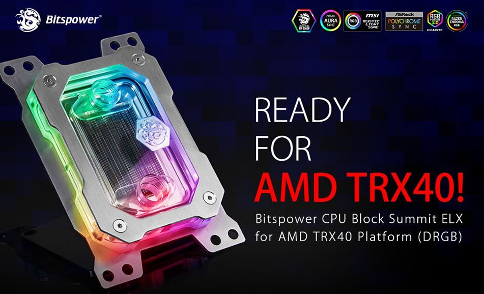 Bitspower annonce un waterblock pour les Threadripper 2 Un waterblock CPU Bitspower Summit ELX pour les Threadripper 25 03 2020 18 17 10