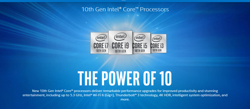 8 coeurs et 5.3 GHz max pour les Intel série H 2 Screenshot 2020 04 02 10th Gen Intel® Core™ Processors