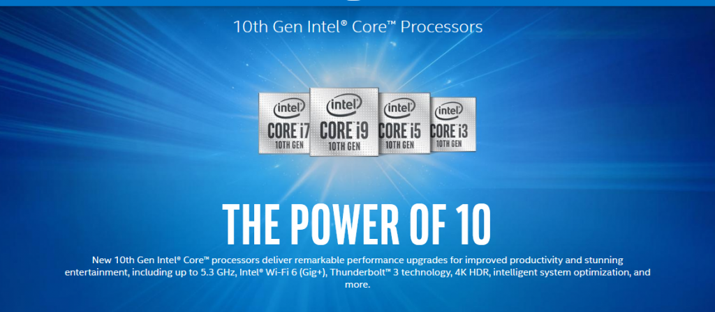 Screenshot 2020 04 02 10th Gen Intel® Core™ Processors