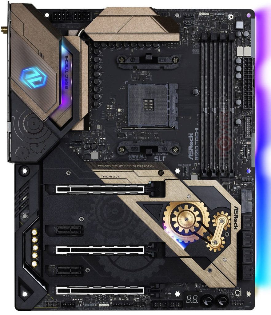 Cartes B550 en approche 5 ASROCK B550 Taichi