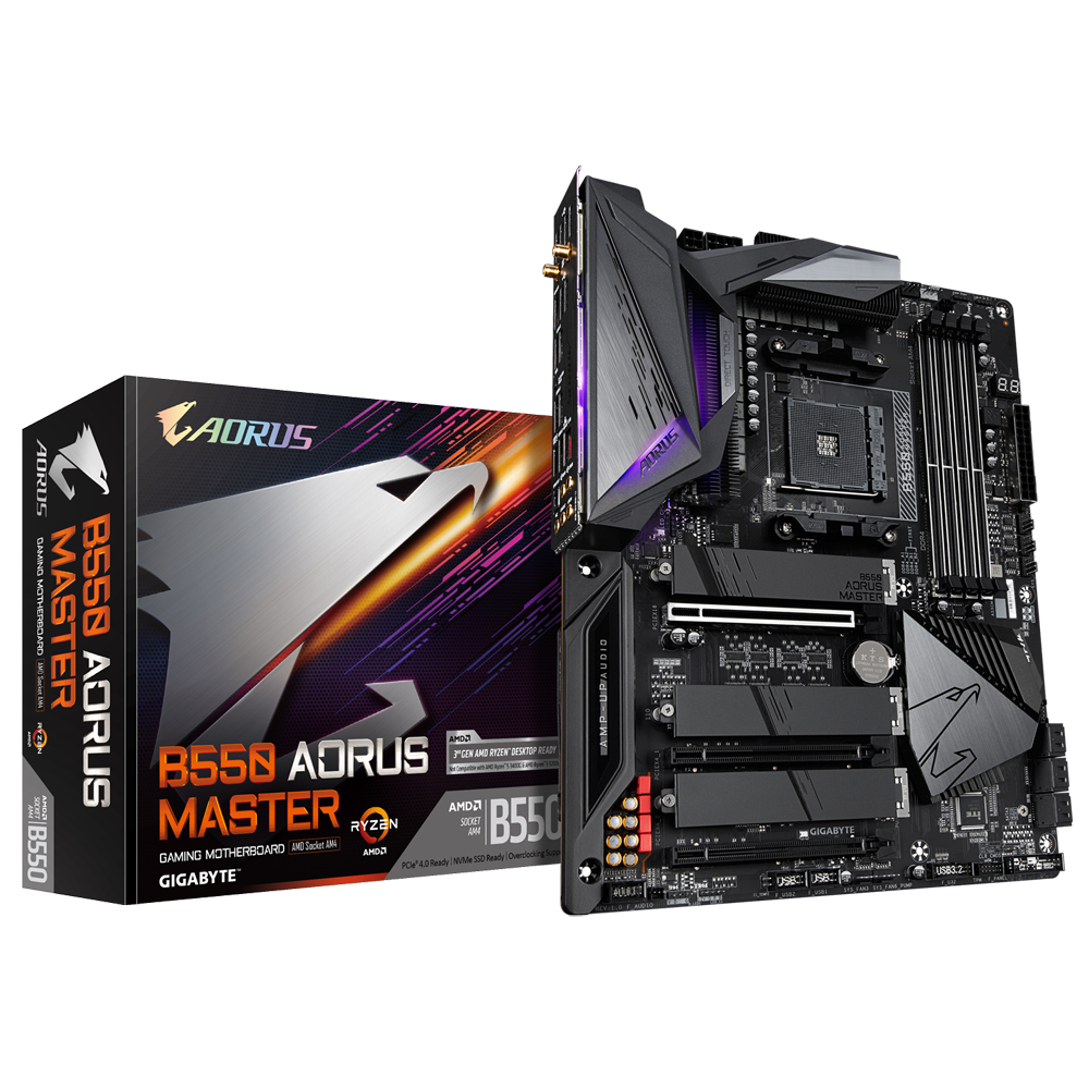 Les prix des cartes mères GIGABYTE AMD B550 dévoilés 2 Gigabyte AORUS B550 Master 1