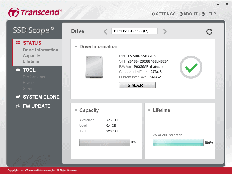 Transcend annonce de nouveaux SSD 6 Screenshot 2020 07 11 01 Status png Image PNG 800 × 600 pixels 1