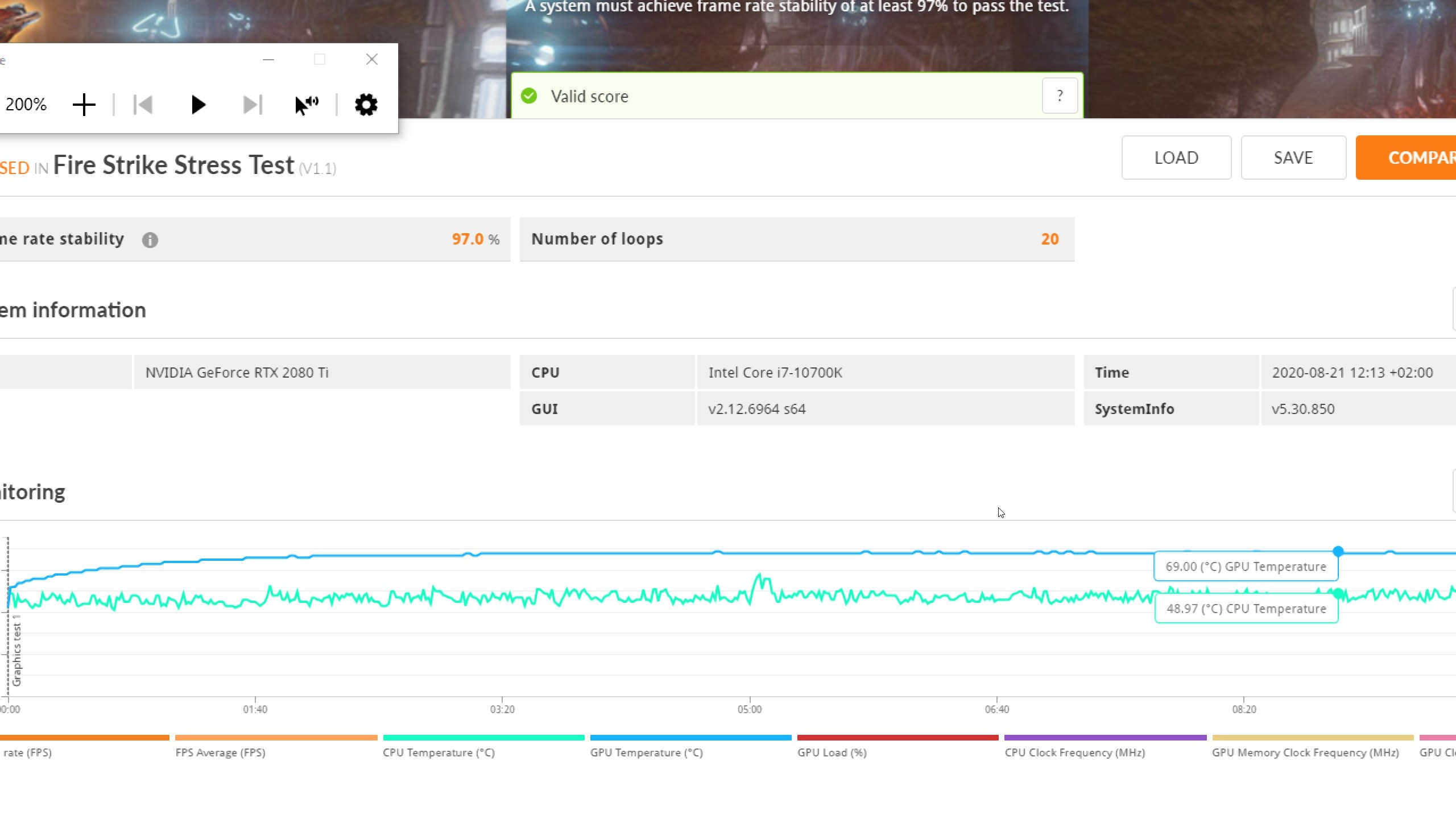 Test du Phanteks Eclipse P500A DRGB : The best ? 3 3DMark Advanced Edition