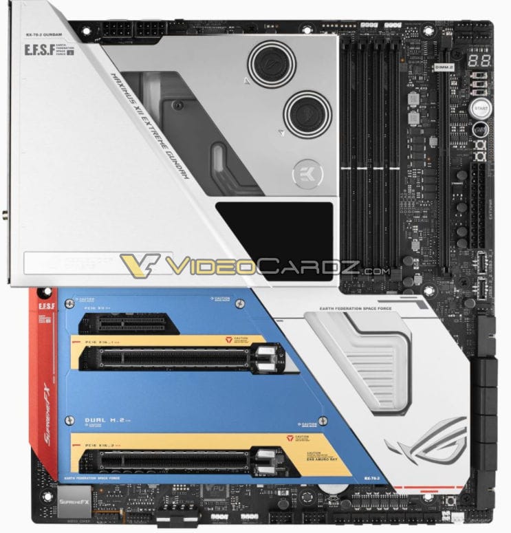 ASUS lance une gamme GUNDAM / ZAKU 3 ASUS-ROG-Maximus-XII-EXTREME-Gundam