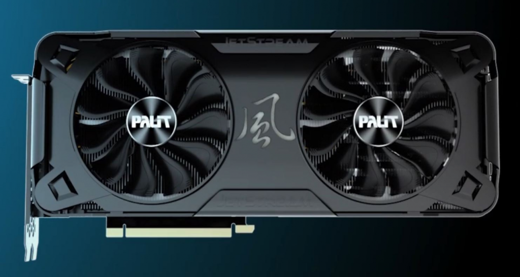 PALIT GeForce RTX 3070 JetStream PALIT GeForce RTX 3070 JetStream de face