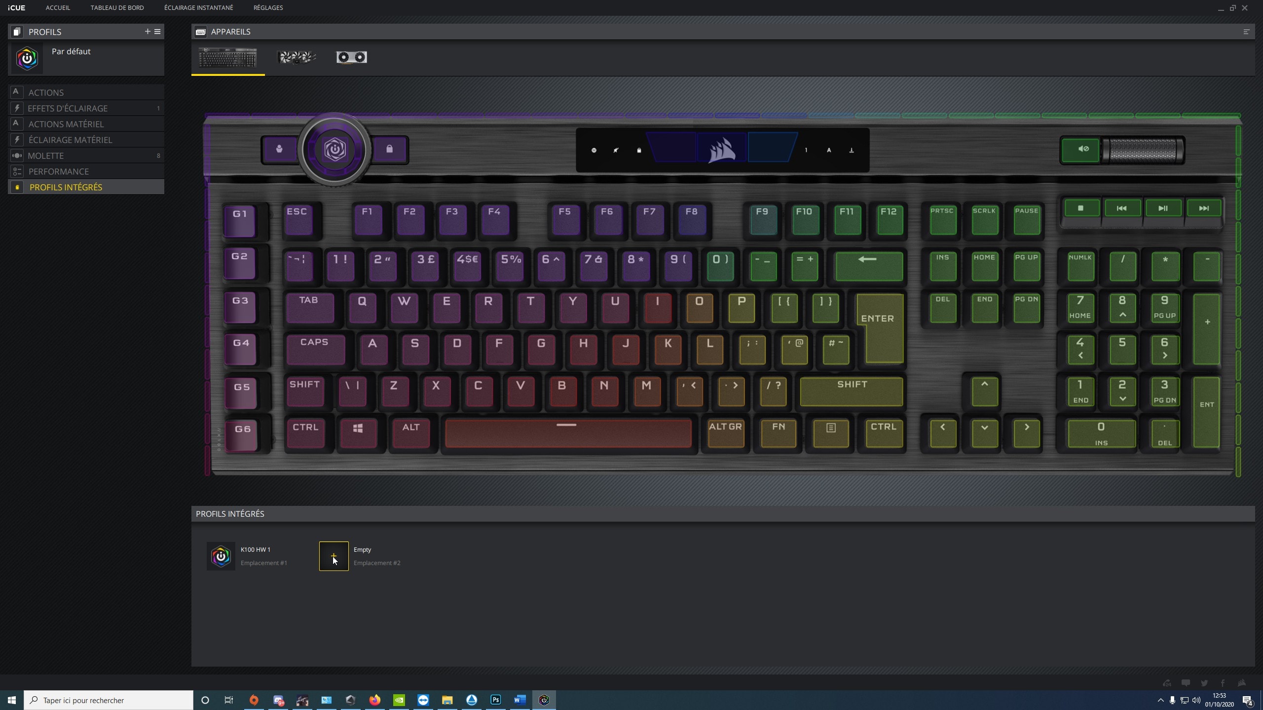 Test du Corsair K100 RGB : Le clavier parfait ?! 11 iCUE 12 1
