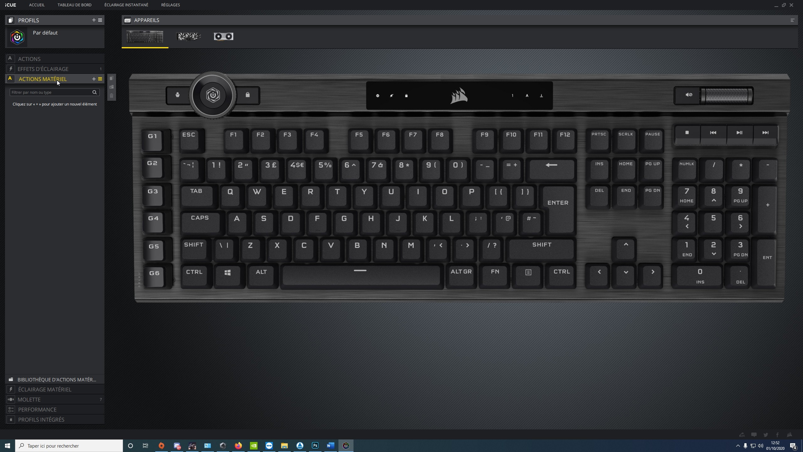 Test du Corsair K100 RGB : Le clavier parfait ?! 6 iCUE 8