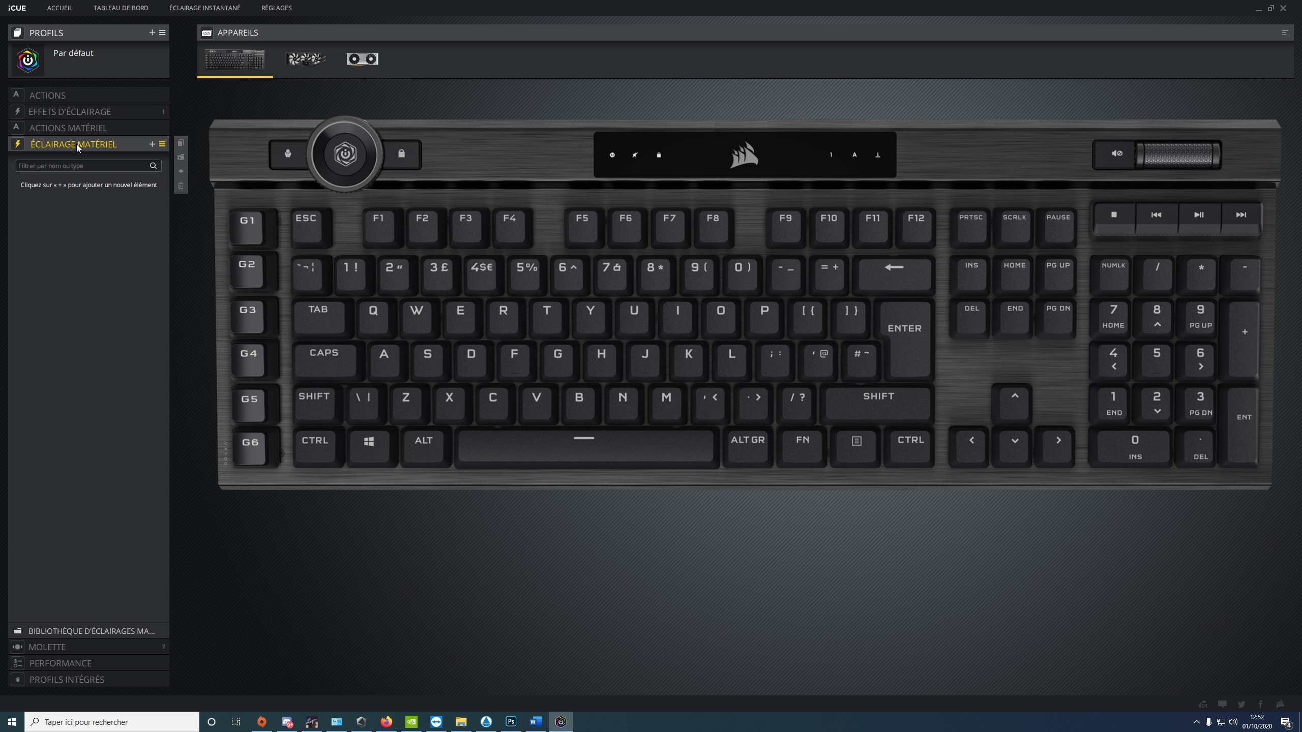 Test du Corsair K100 RGB : Le clavier parfait ?! 7 iCUE 9