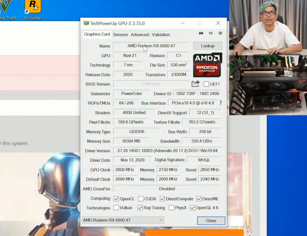 Radeon RX 6800 XT Red Devil Screenshot 2020 11 21 PowerColor Radeon RX 6800 XT Red Devil tested VideoCardz com