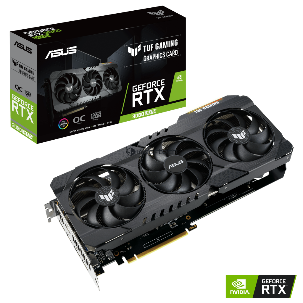 ASUS GeForce RTX 3060 Ultra 12 GB GDDR6 Graphics Card Pictured 1