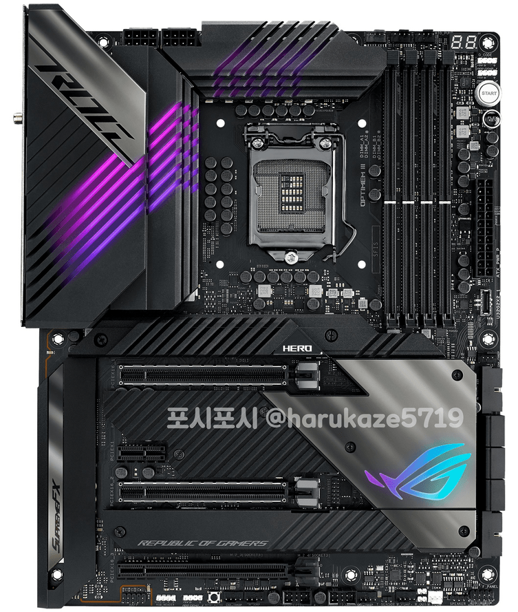 ASUS Z590 : les premières infos 2 Screenshot 2021 01 11 포시포시 sur Twitter1