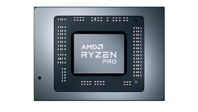 AMD ryzen pro face view chip