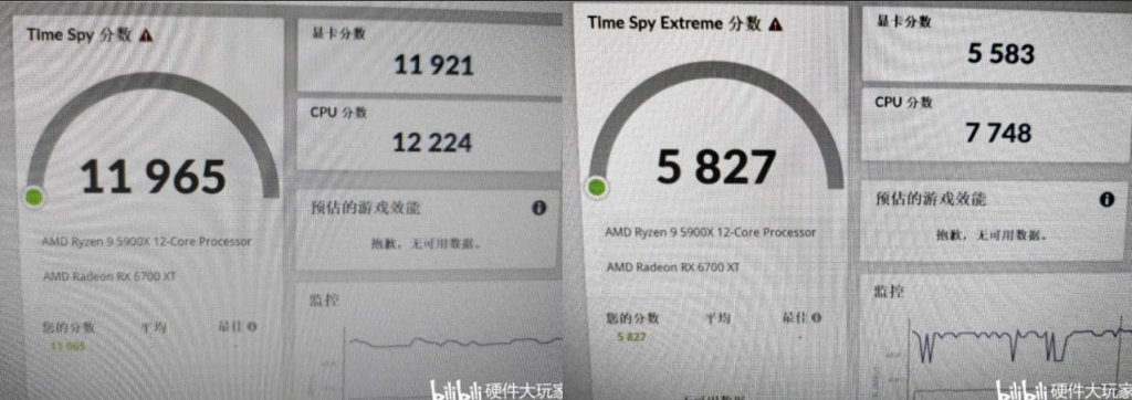 Screenshot 2021 03 15 Sapphire Radeon RX 6700 XT NITRO 3DMark Time Spy jpg Image JPEG 1600 × 567 pixels Redimensionnee...