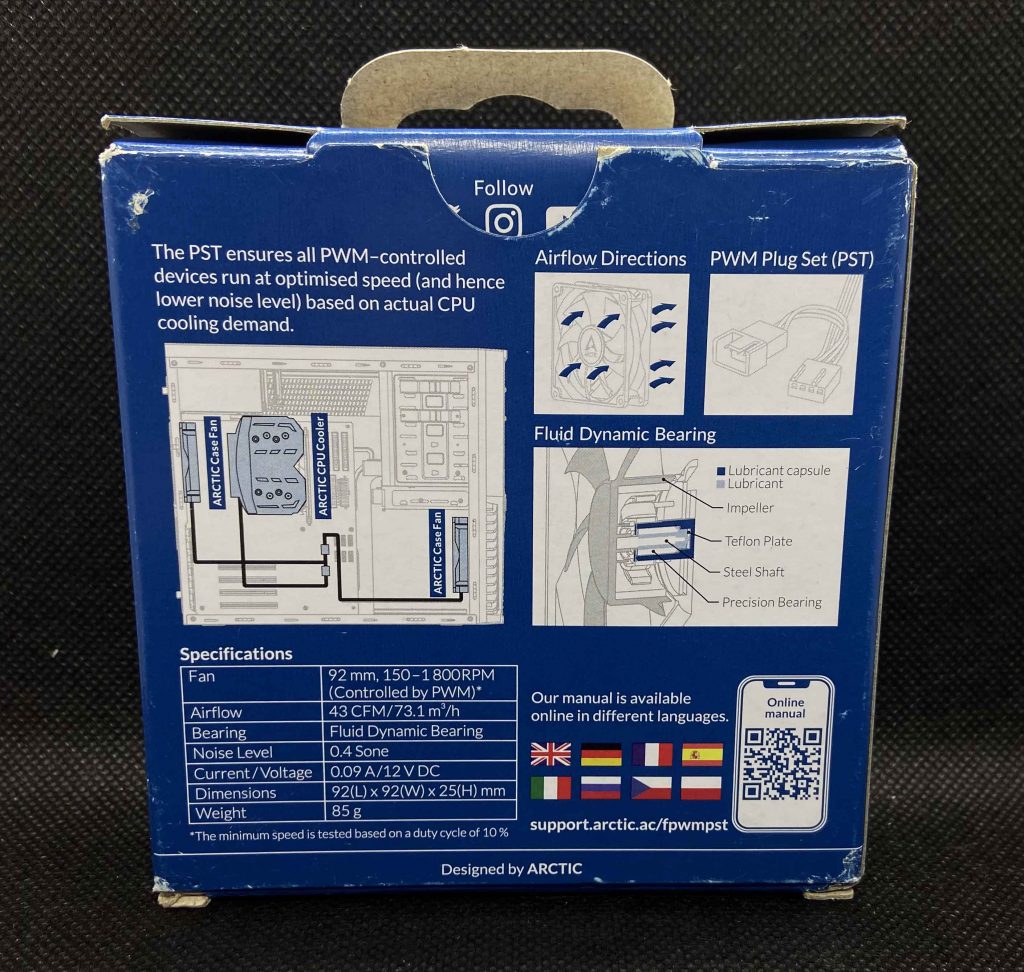 Preview : Ventilateurs Arctic Black série F 3 f9pwmpst-boite-arrière