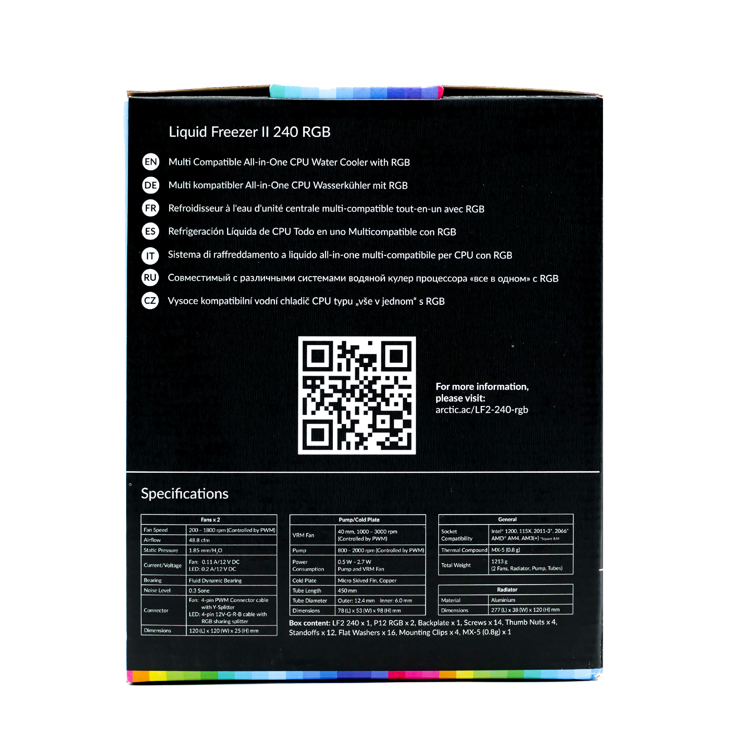 Test du Liquid Freezer II 240 RGB : Arctic passe à la vitesse supérieure ? 6 Freezer 240 rgb 2