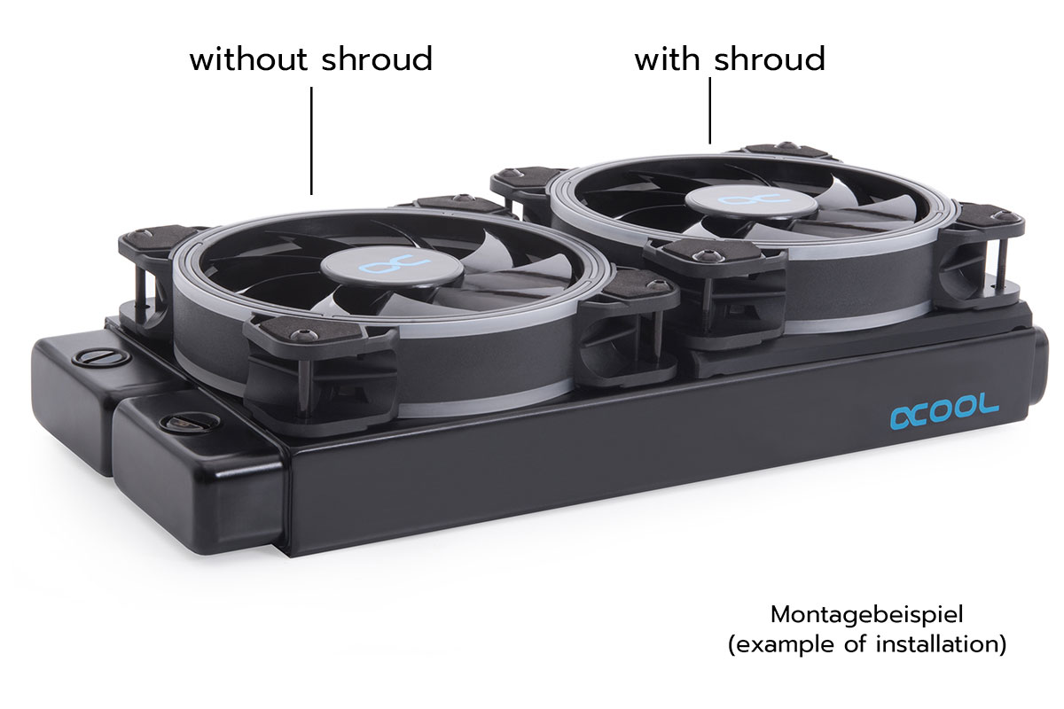 Alphacool présente le Fan Shroud & Decoupling 3 Fan Shroud Decoupling 004