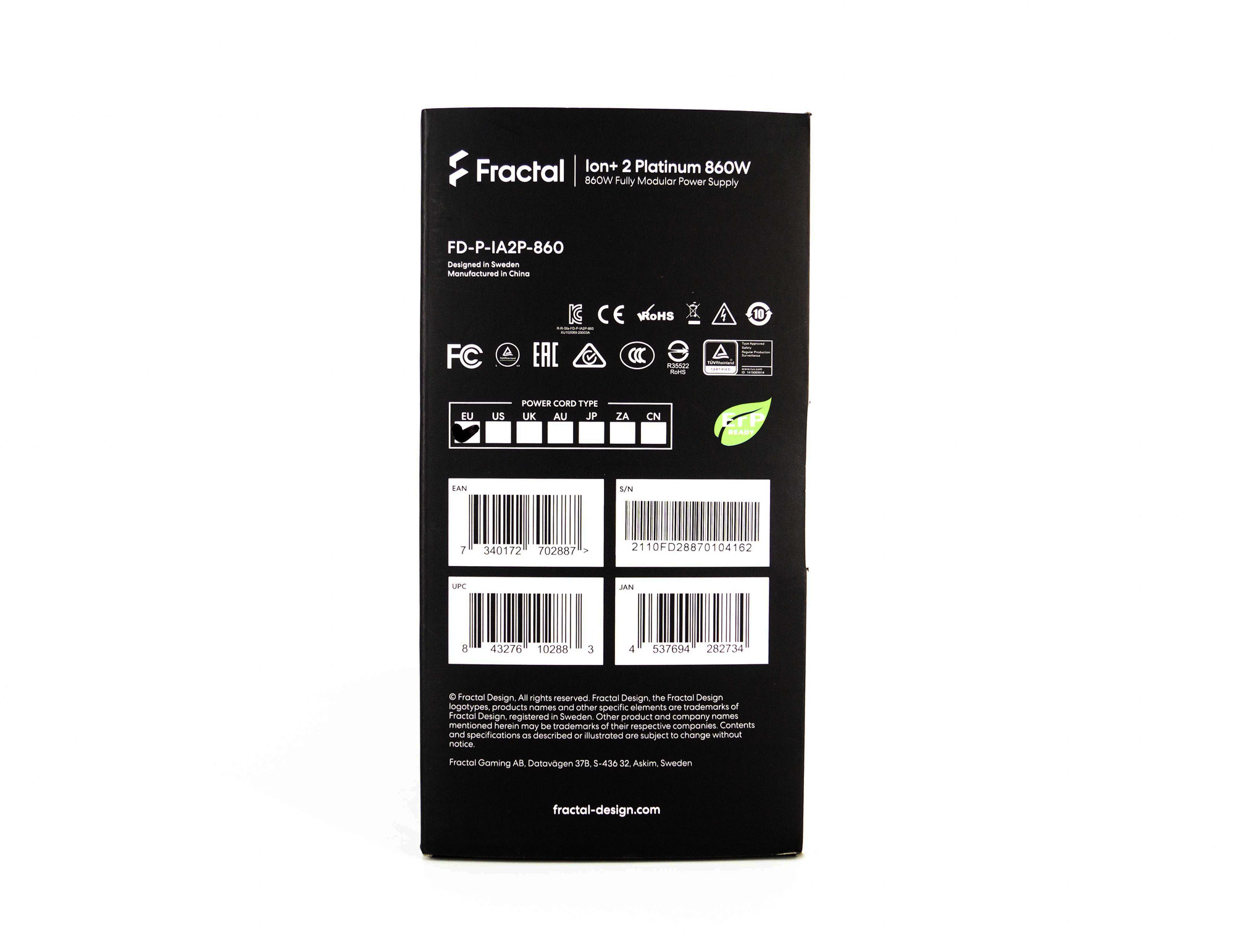 Test du Fractal Torrent : le renouveau ? 5 Fractal ion 2 platinium 860W 004