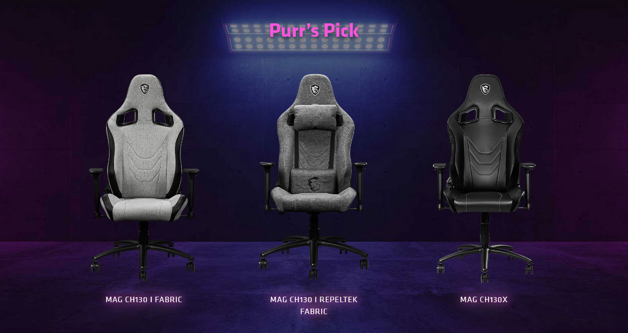 MSI annonce la série de chaises de jeu MAG CH130 2 MAG-CH130-001