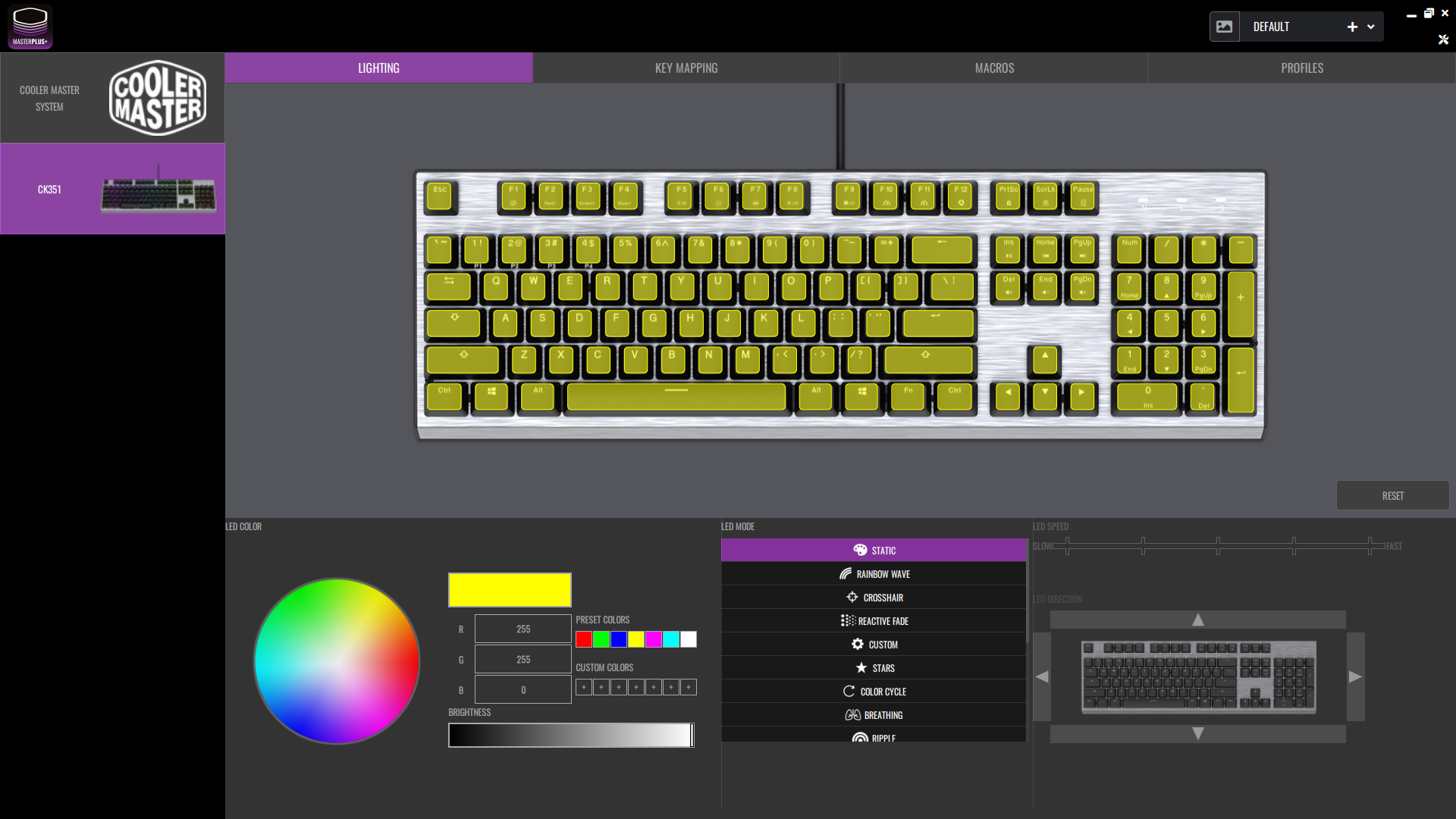 Test du Cooler Master CK351 2 Software 1