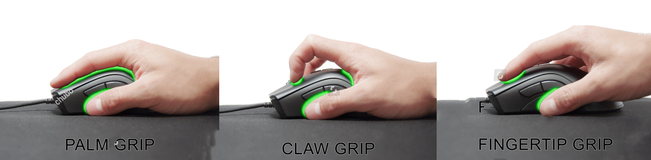 stock photo claw grip fingertip grip and palm grip of a mouse mouse grips holding a computer mouse 1795420465