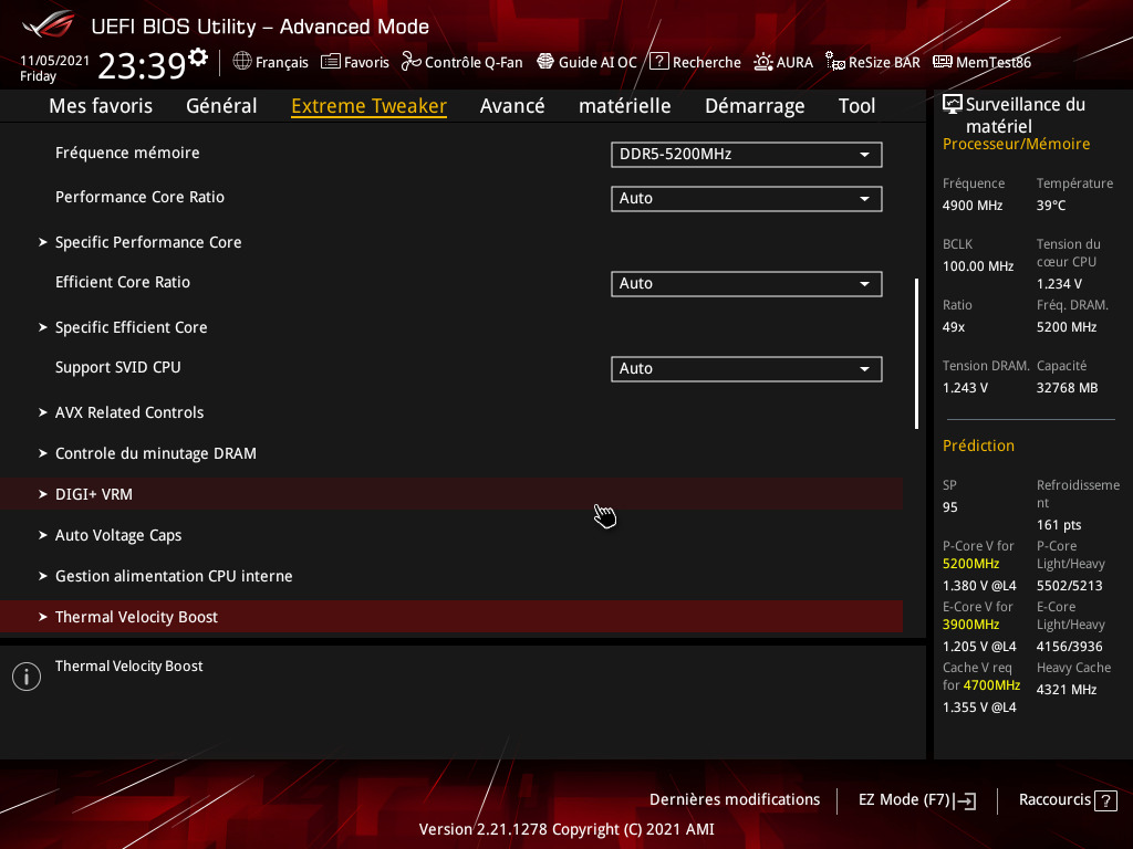 Rog Maximus Z690 Extreme Glacial : La Carte Ultime 6 Caputre Bios ASUS ROG Maximus Z690 Formula