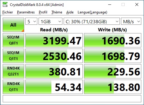 InWin Explorer CrystalDiskMark