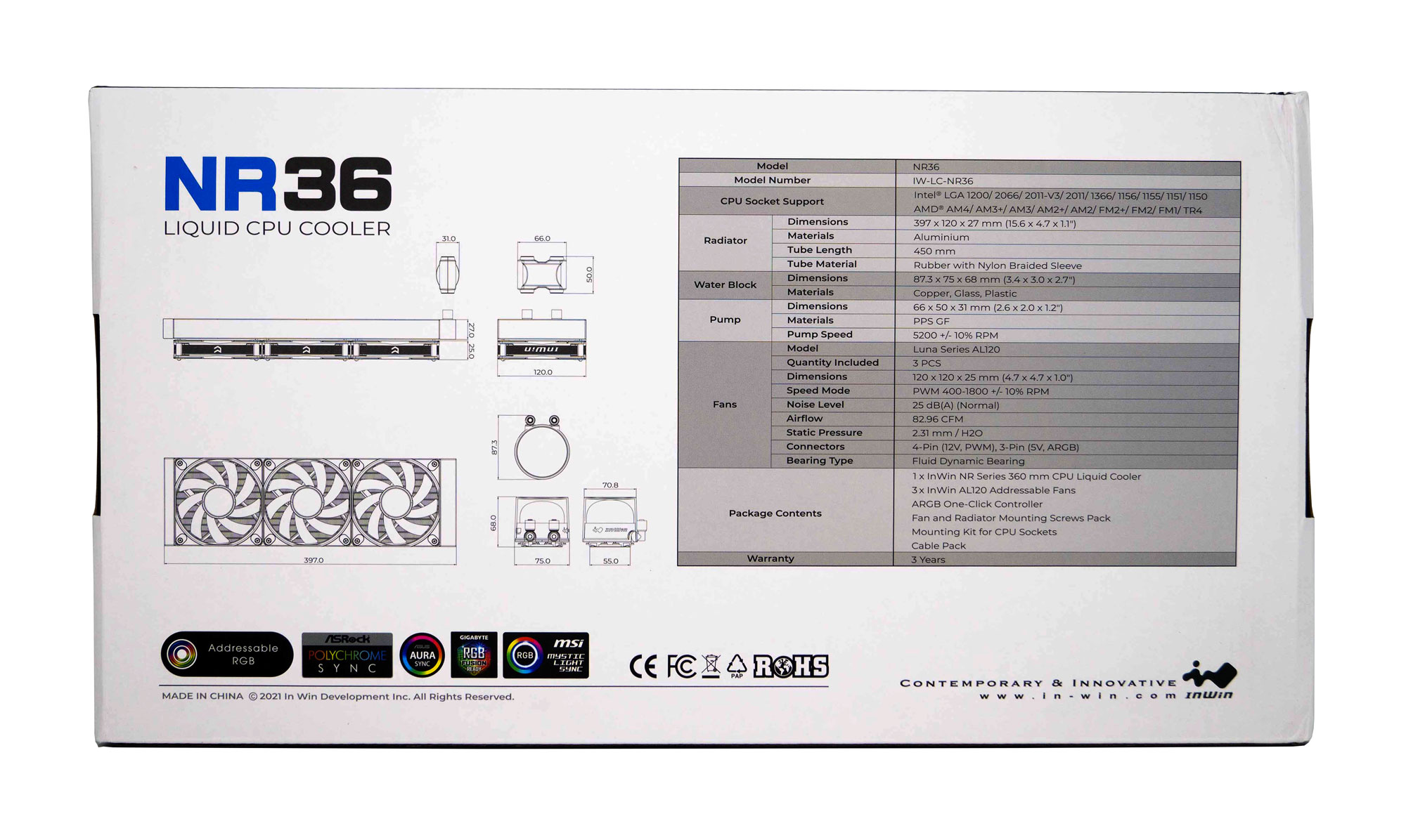 Boîtier InWin N515 et AIO NR36 : un mariage efficace 3 InWin NR36 102