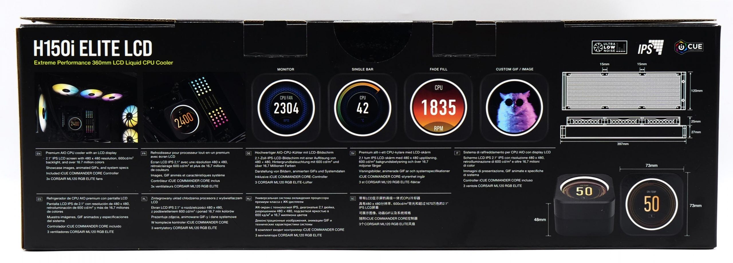 Test Intel Core I9 12900K : le nouveau King ? 3 Boite du Corsair Icue H150i LCD