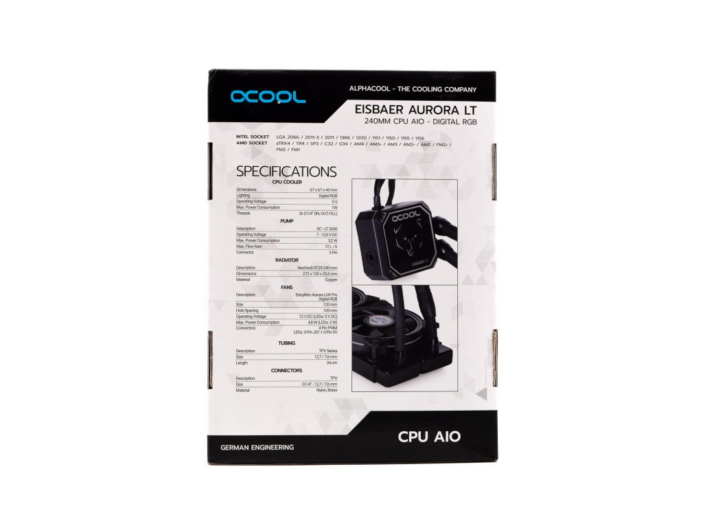 Test Alphacool Eisbaer Aurora LT : flexibilité & durabilité 4 Alphacool Eisbear Aurora Lt 240 2