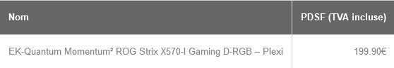 EK-Quantum Momentum² ROG Strix X570-I Gaming D-RGB 5 Ek Quantum Momentum² Rog Strix X570 I Gaming D Rgb 001