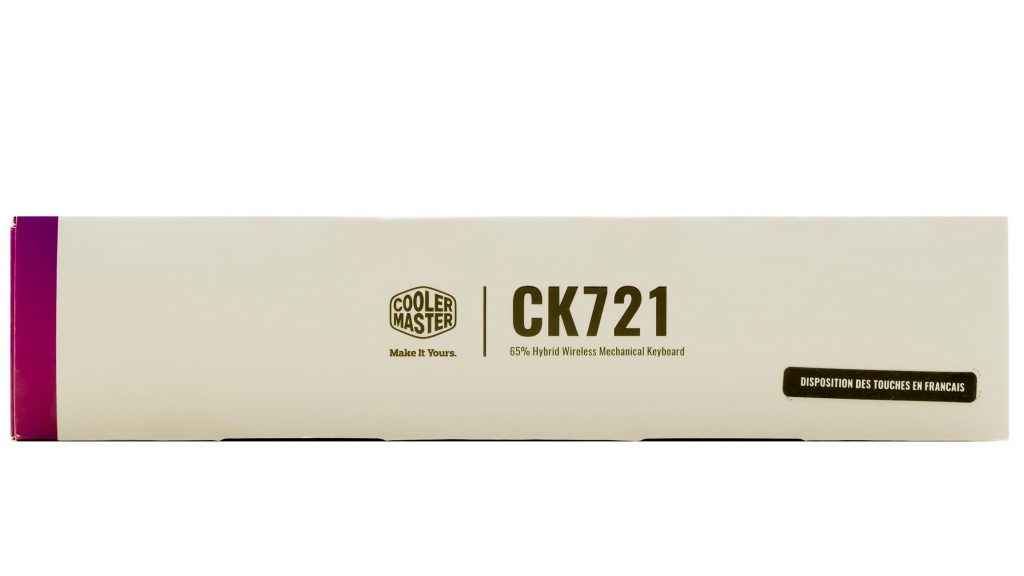 Clavier Cooler Master Ck 721 Emballage Etiquette Disposition Touches