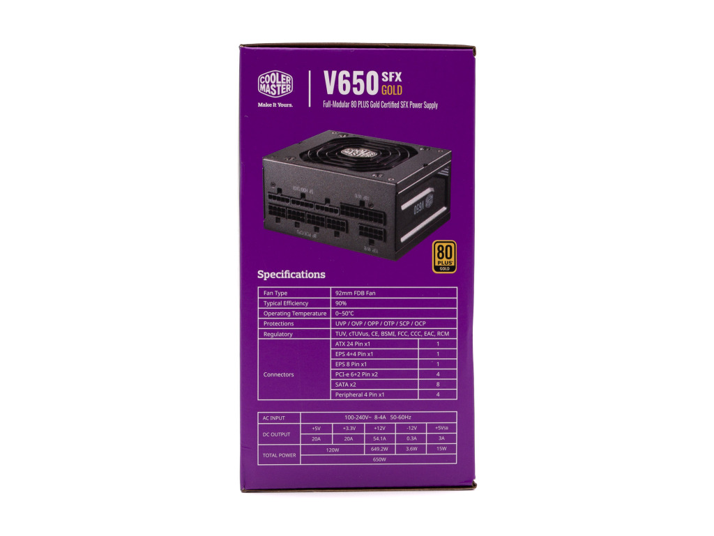 Test Cooler Master V650 SFX Gold : mini puissance 7 Cooler Master V650sfx Gold 4