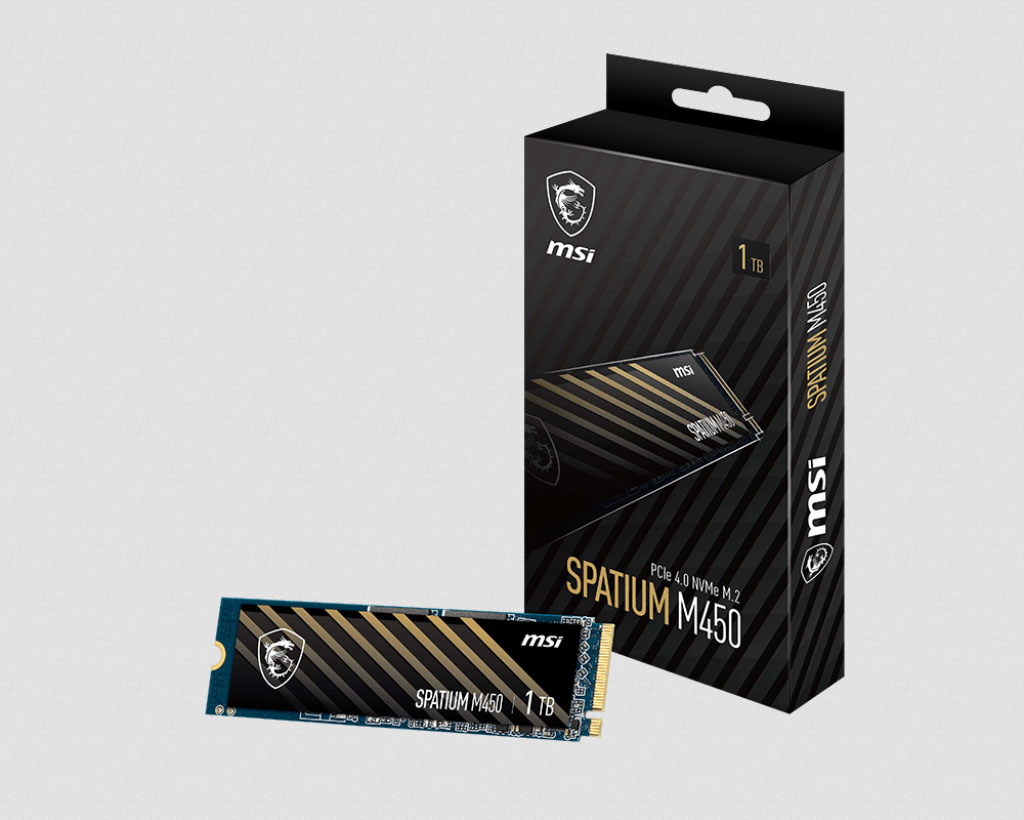 MSI annonce le SSD SPATIUM M450 4 Msi Spatium M450 004