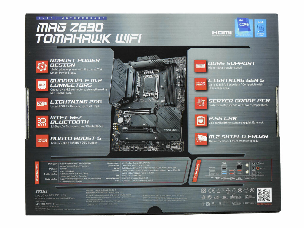 Test Msi Mag Z690 Tomahawk Wifi (DDR5) 3 P1254533 Recupere