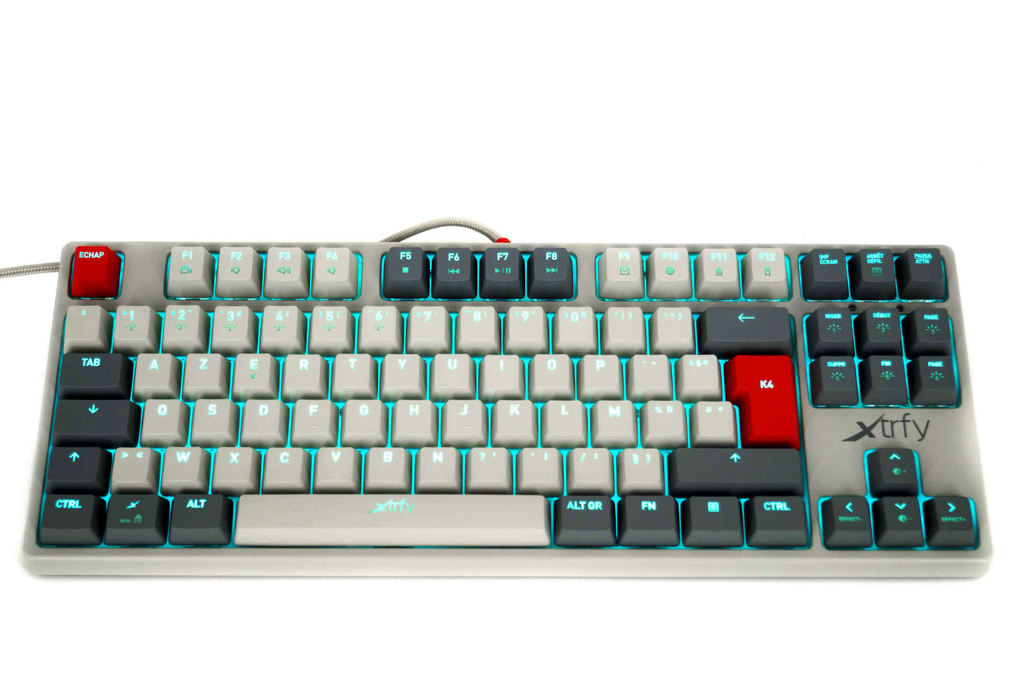 Xtrfy K4 RGB TKL Blanc - Achat Clavier Gamer TKL