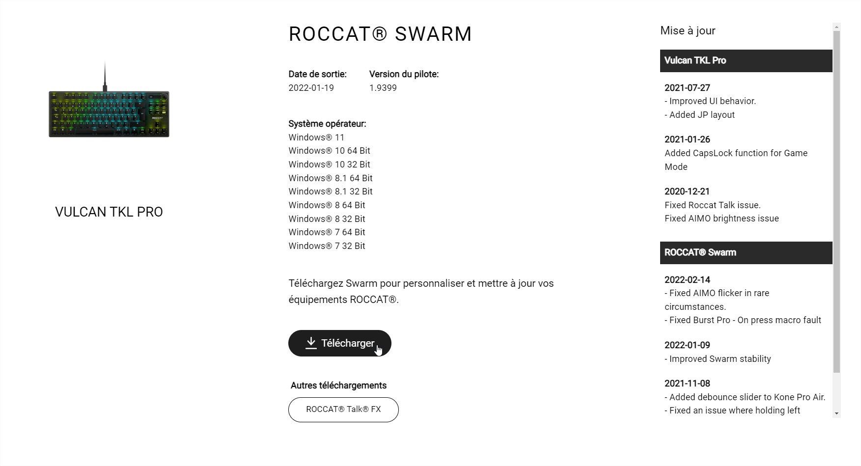 Roccat Swarm Telechargement