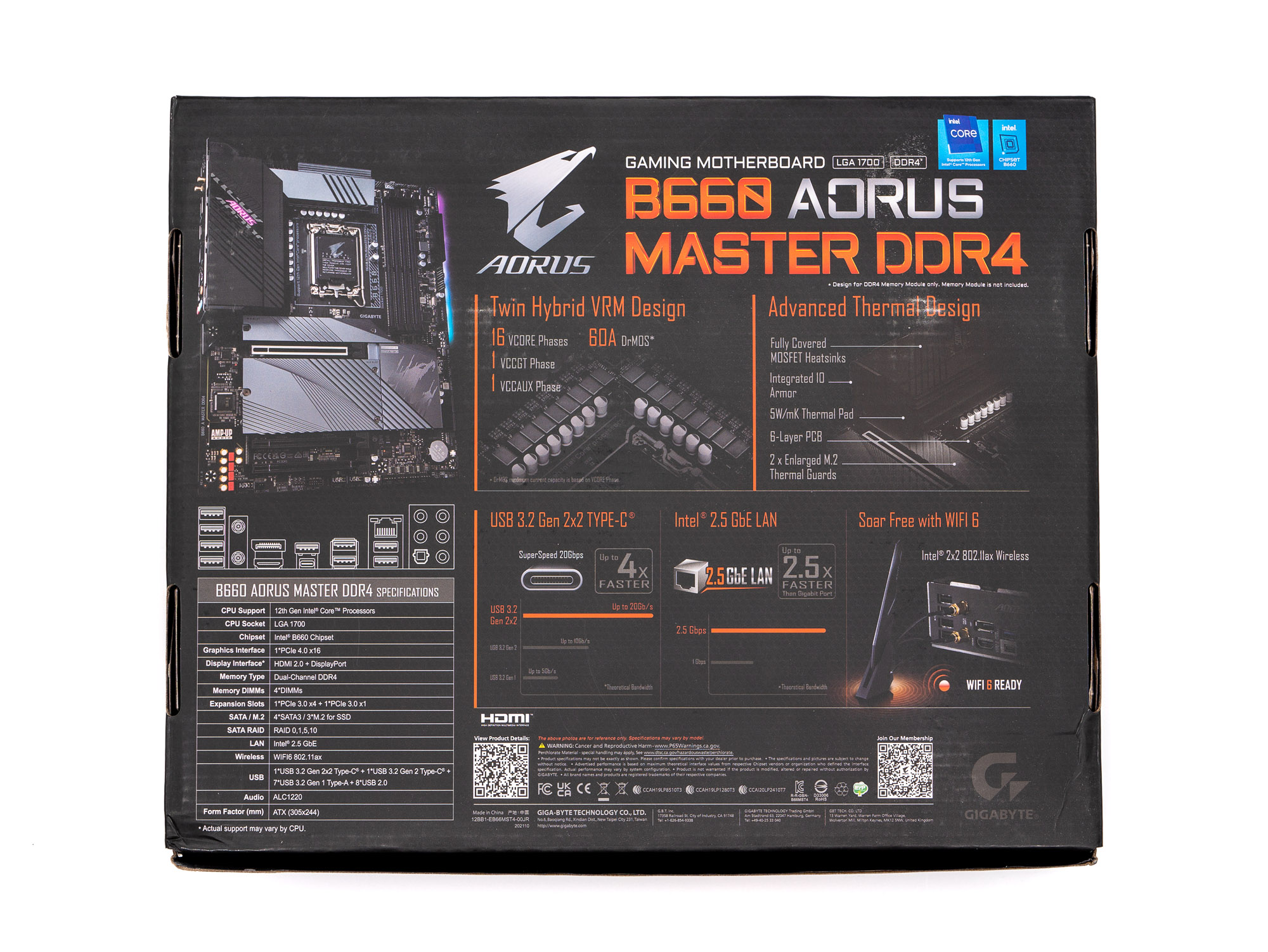 Gigabyte B660 Aorus Master Ddr4 3