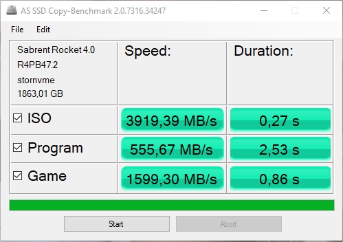 Sabrent Rocket 4 Plus 2 To As Ssd Copy Bench