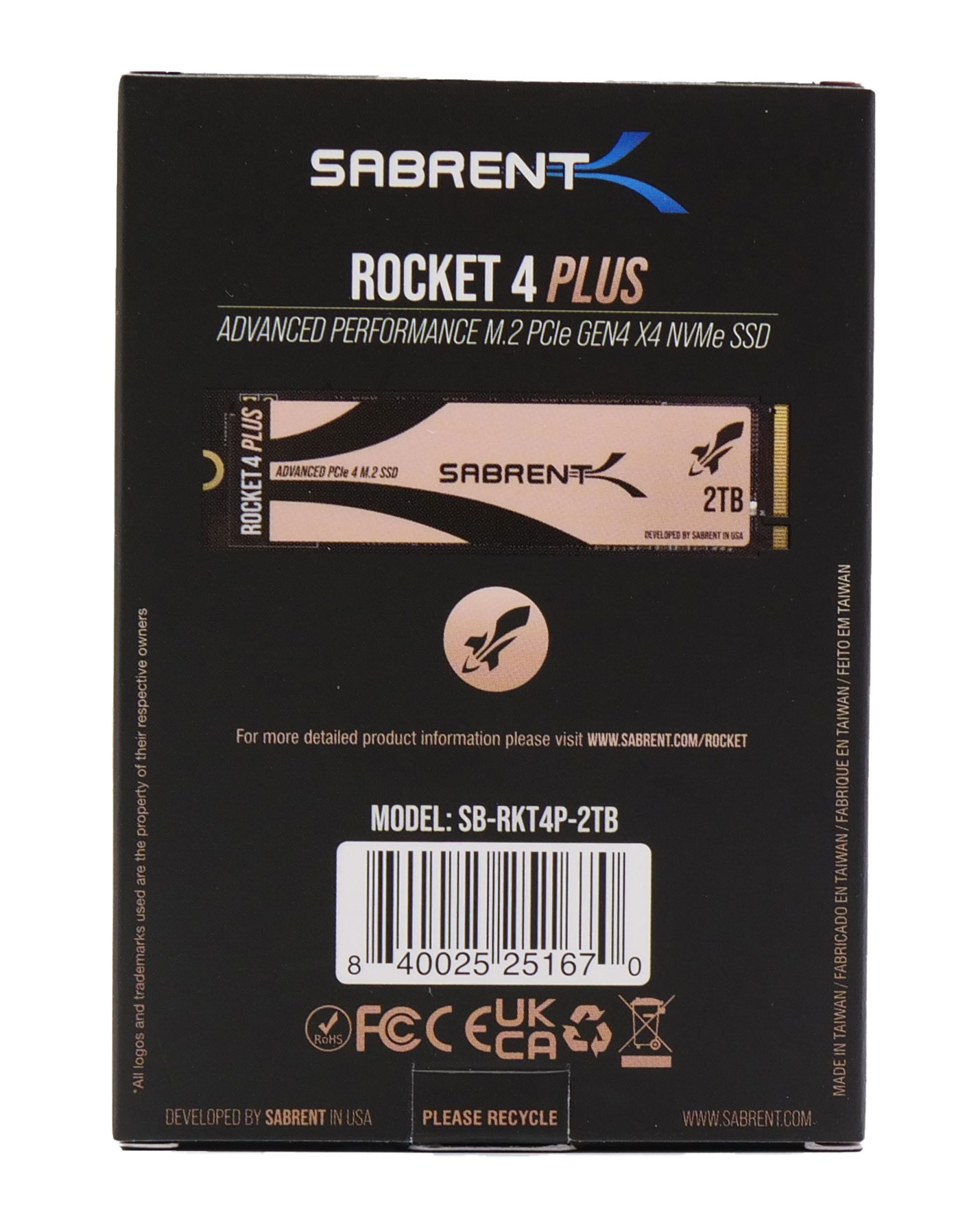 Sabrent Rocket 4 Plus 2 To Ebmallage 2