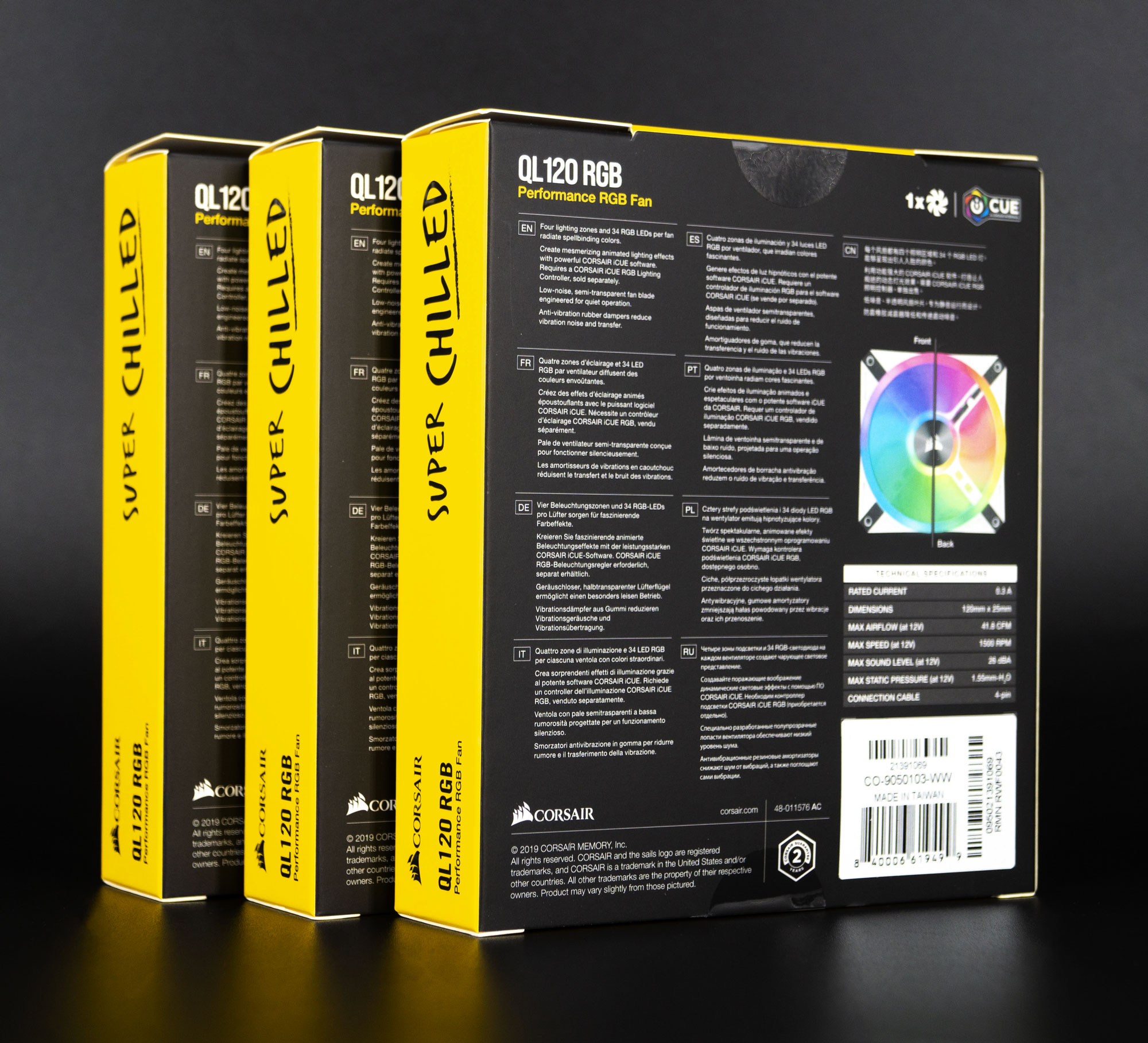 Test CORSAIR XH305i RGB PRO : un kit watercooling custom beau et efficace 41 Xh305i Rgb Pro Ventilateurs Ql 120 Rgb 002