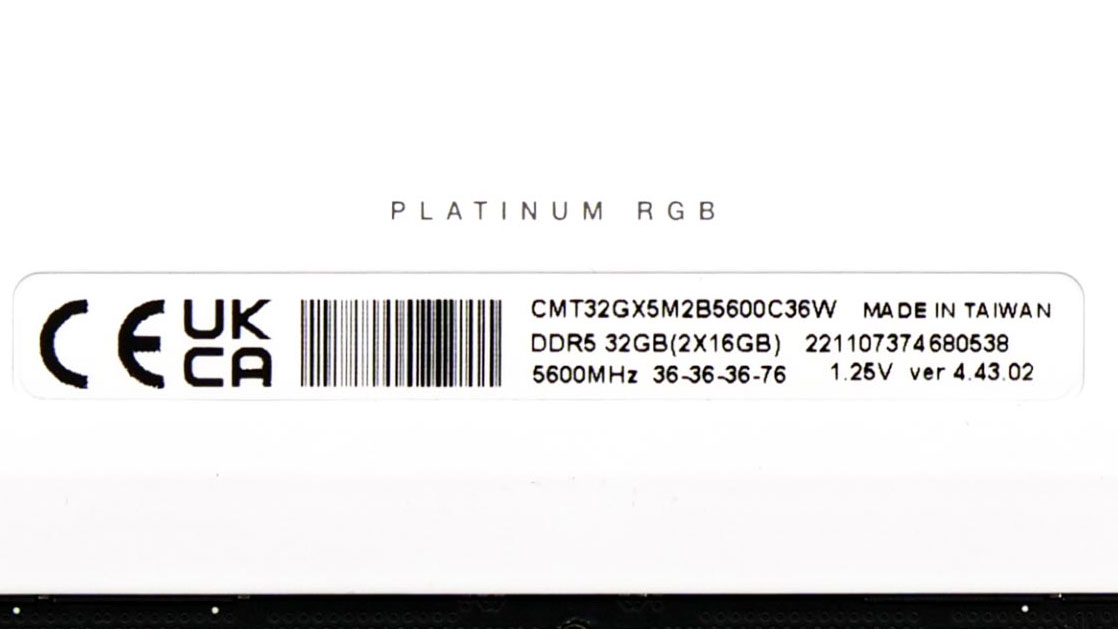 Test Corsair Dominator Platinum RGB DDR5 5600 MHz 7 Dominator Platinum Ddr5 Barette Specs
