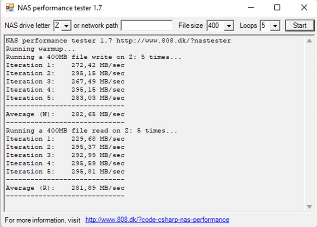 Test Asustor Switch'nstor ASW205T 3 Benchmark NAS Performance Tester